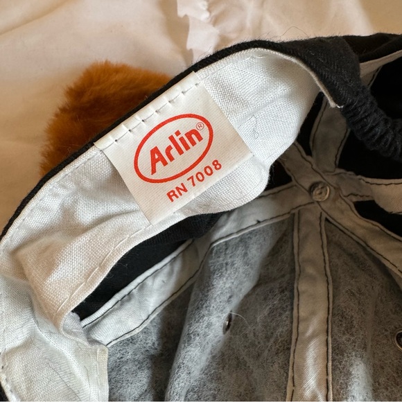 Vintage Arlin handmade Baseball Cap Cute with Fox Ears Unisex  Camping Cap - Picture 11 of 11